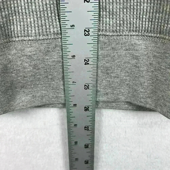 Express Sweater Gray Men’s Large 100% Cotton Waffle Knit Shawl Collar - Picture 8 of 8